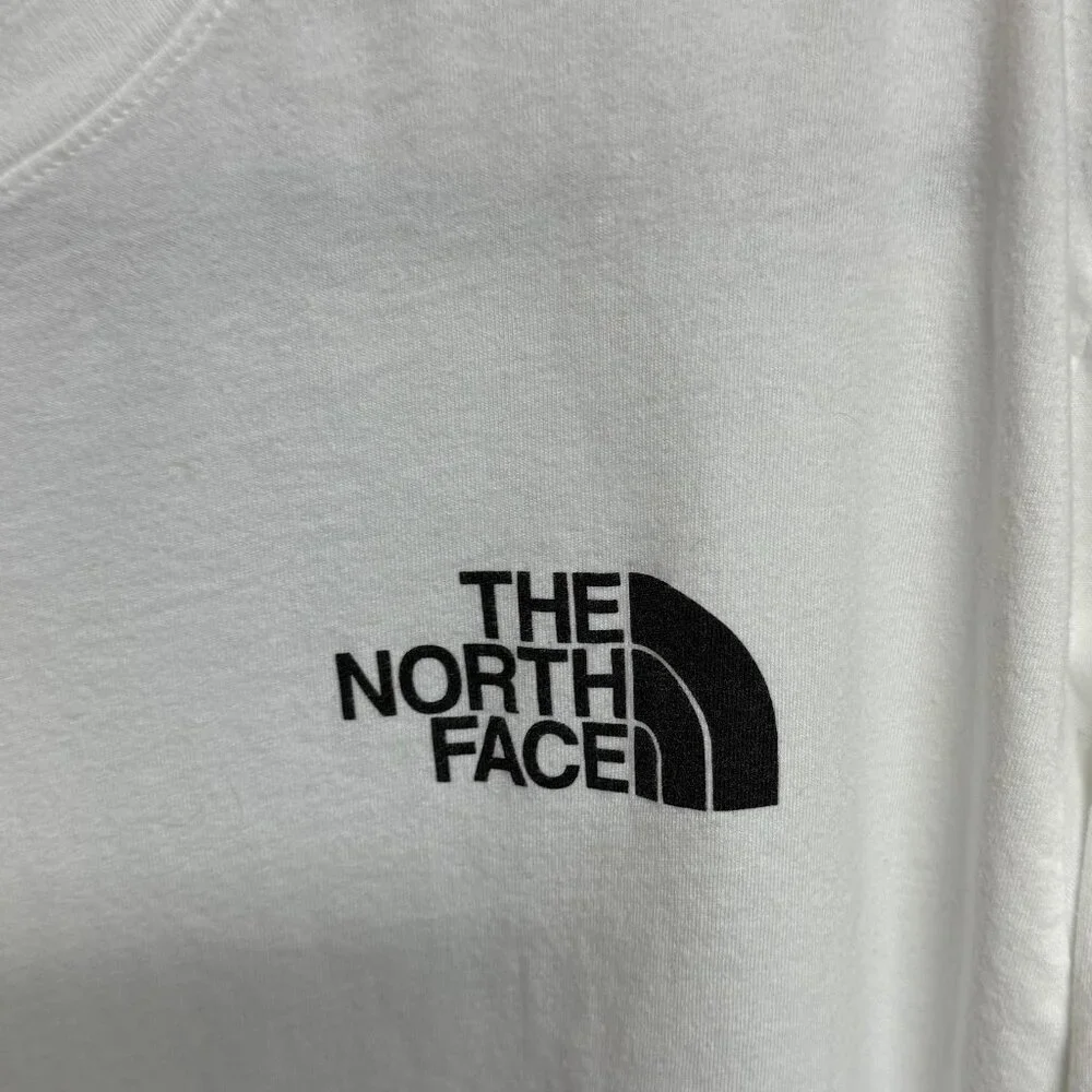 The North Face Men’s XL‎ White Long Sleeve Back Logo Graphic Tee Shirt EUC